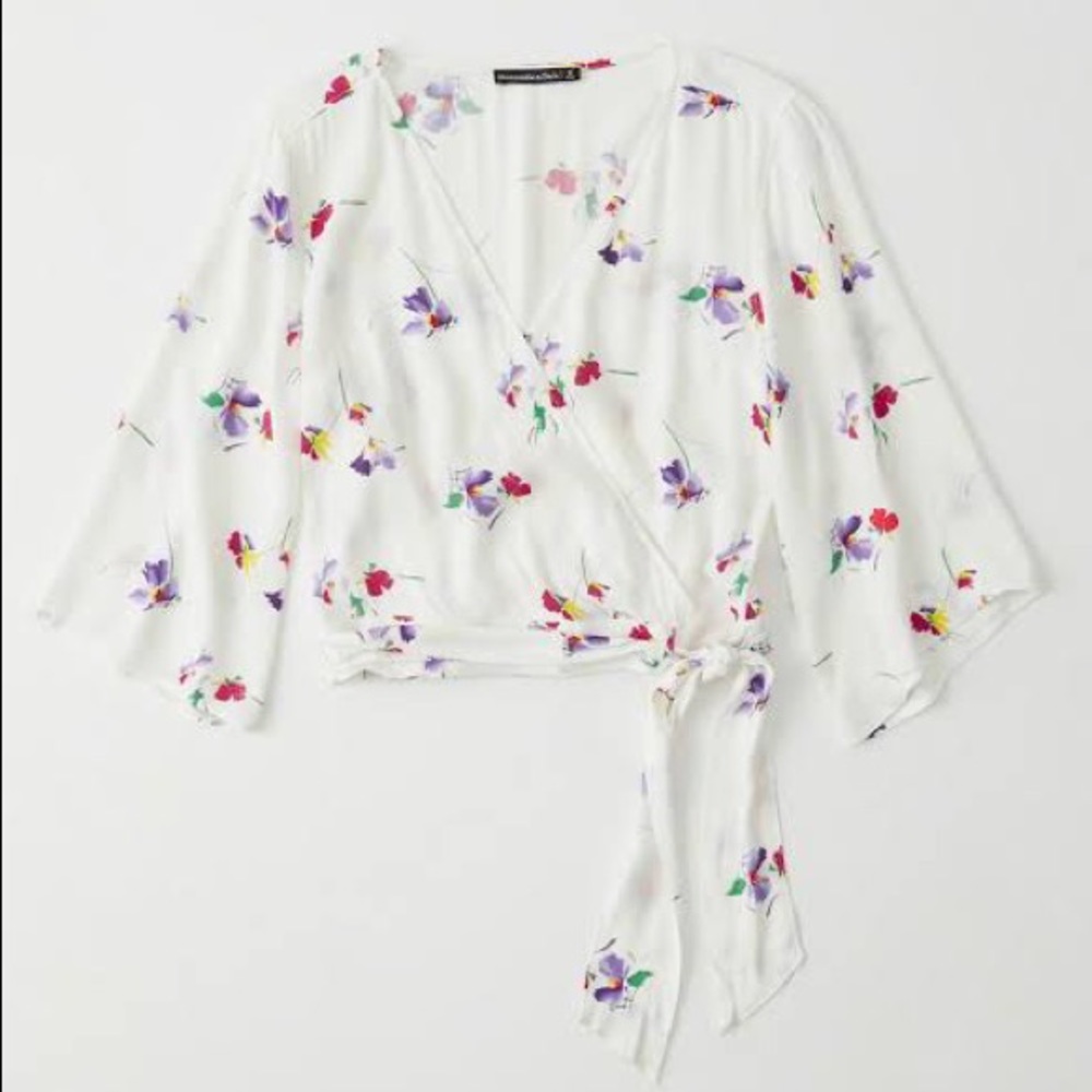 Abercrombie & Fitch Wrap Front Top